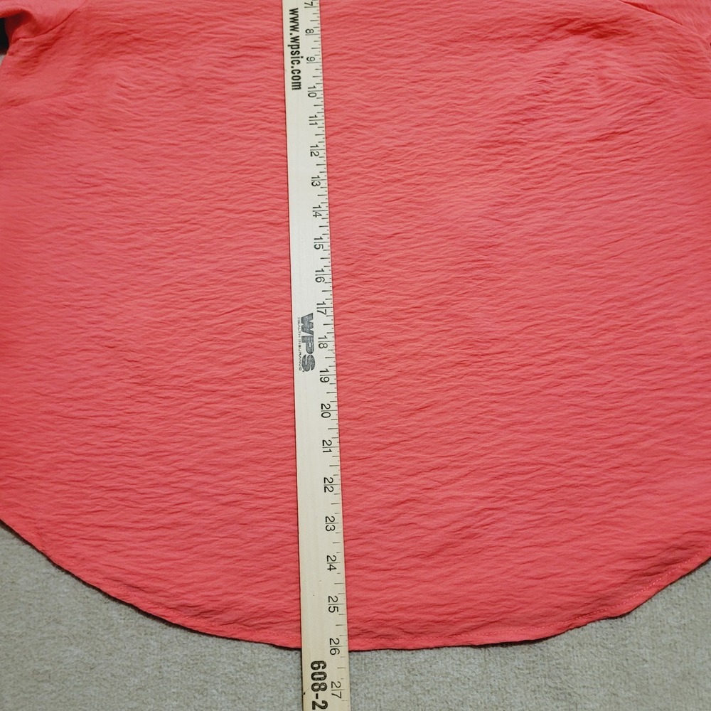 Michael Kors‎ Women's Coral Blouse Size M Tie Sleeve 3/4 Sleeve Lightweight Top - Picture 7 of 7